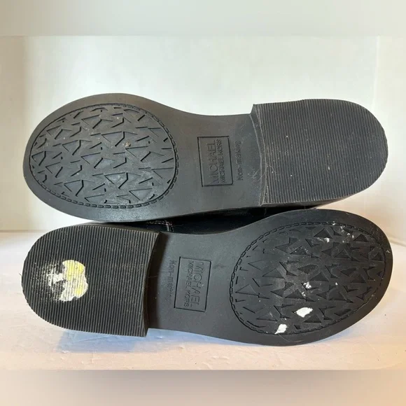 Michael Kors black brown trim derby riding boots size 5 NWOT - Picture 9 of 10